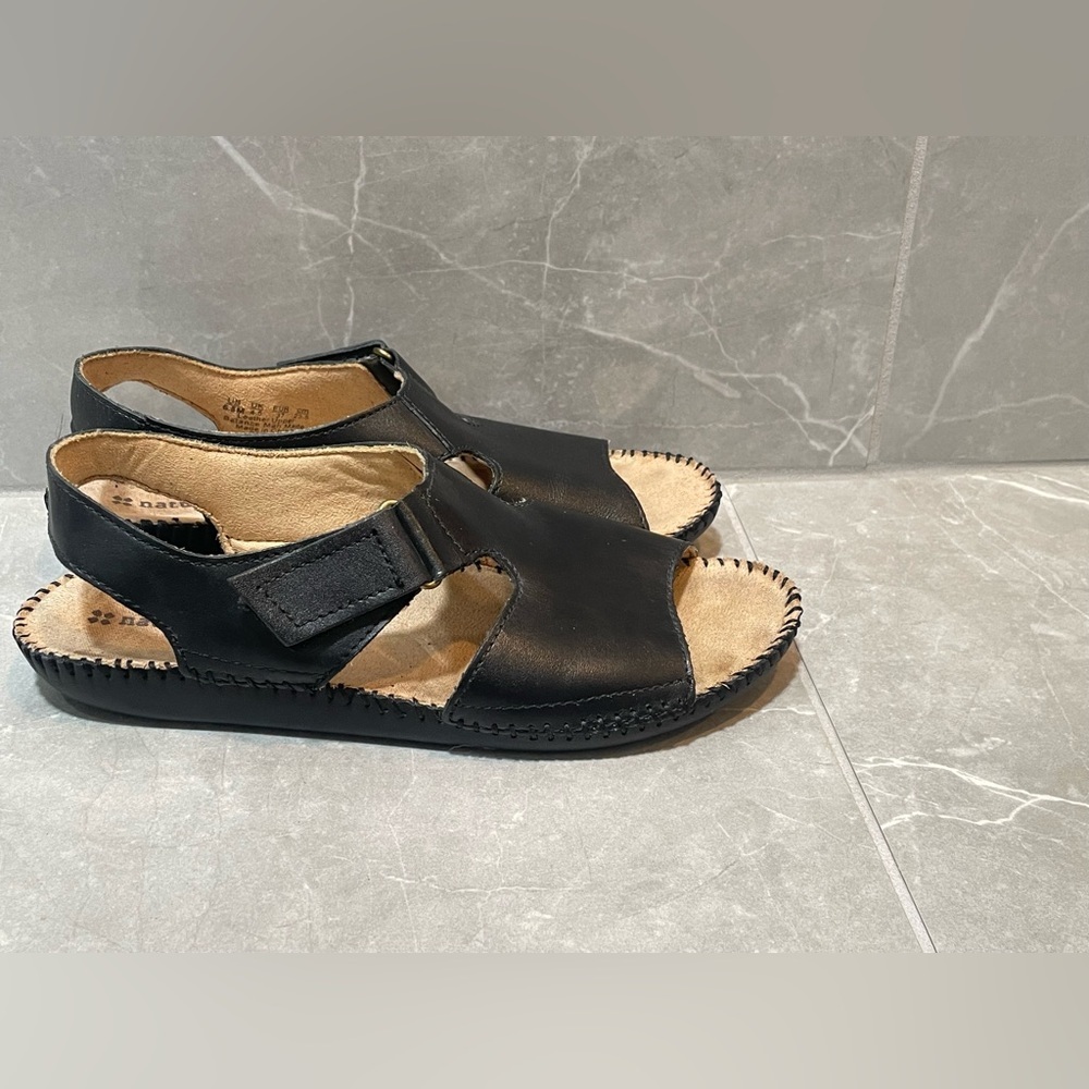 Naturalizer Black Leather Slingback Sandals Size 6.5 - Picture 5 of 7
